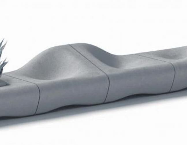 混凝土、沙丘椅