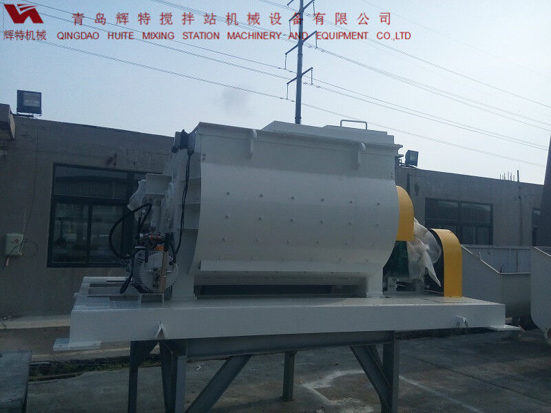 JS750攪拌臂采用偏心式設(shè)計(jì)，延長使用壽命，青島輝特機(jī)械