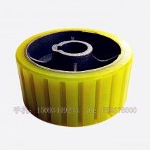 滾筒式攪拌機(jī)聚氨酯摩擦膠輪 滾筒篩篩草篩子傳動橡膠托輪滾輪