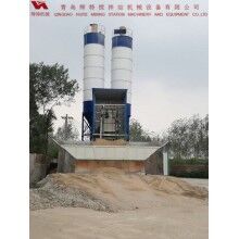 輝特混凝土攪拌站HZS50攪拌性能強，攪拌均勻、迅速，生產(chǎn)效率高