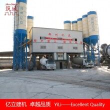 雙主機(jī)連體混凝土攪拌站2HZS180，大型攪拌站